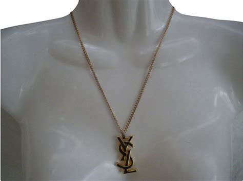 collier ysl femme or